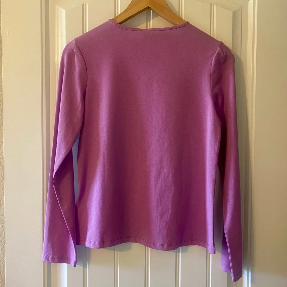 DPAM Du Pareil au Meme Top Girls 12 Purple Boutique French Brand 100% Cotton